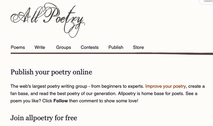 websites for writing poetry